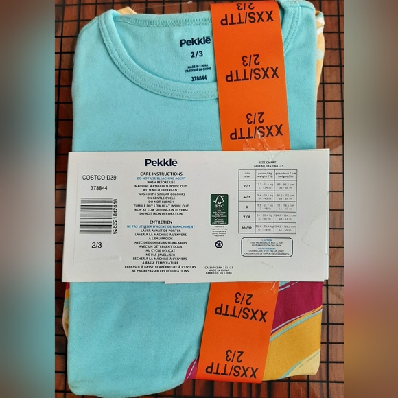 Kids 4pc pj set ~ Size 2/3. - Picture 3 of 4